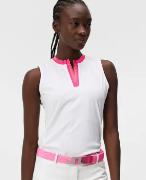 J.Lindeberg Leya Sleeveless Polo White