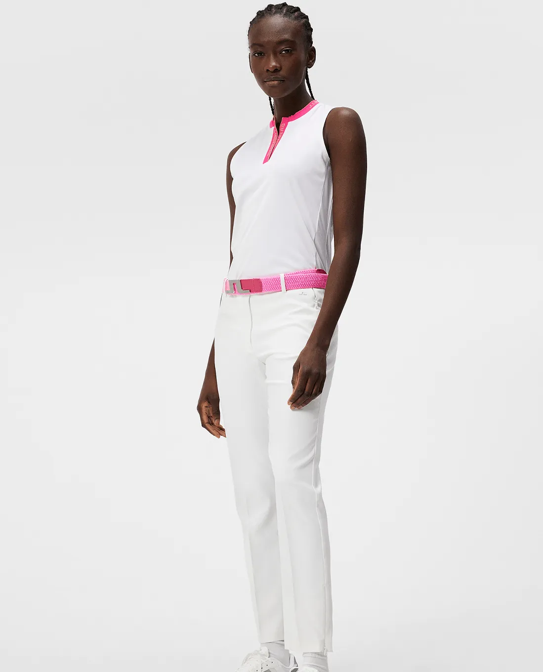 J.Lindeberg Leya Sleeveless Polo White