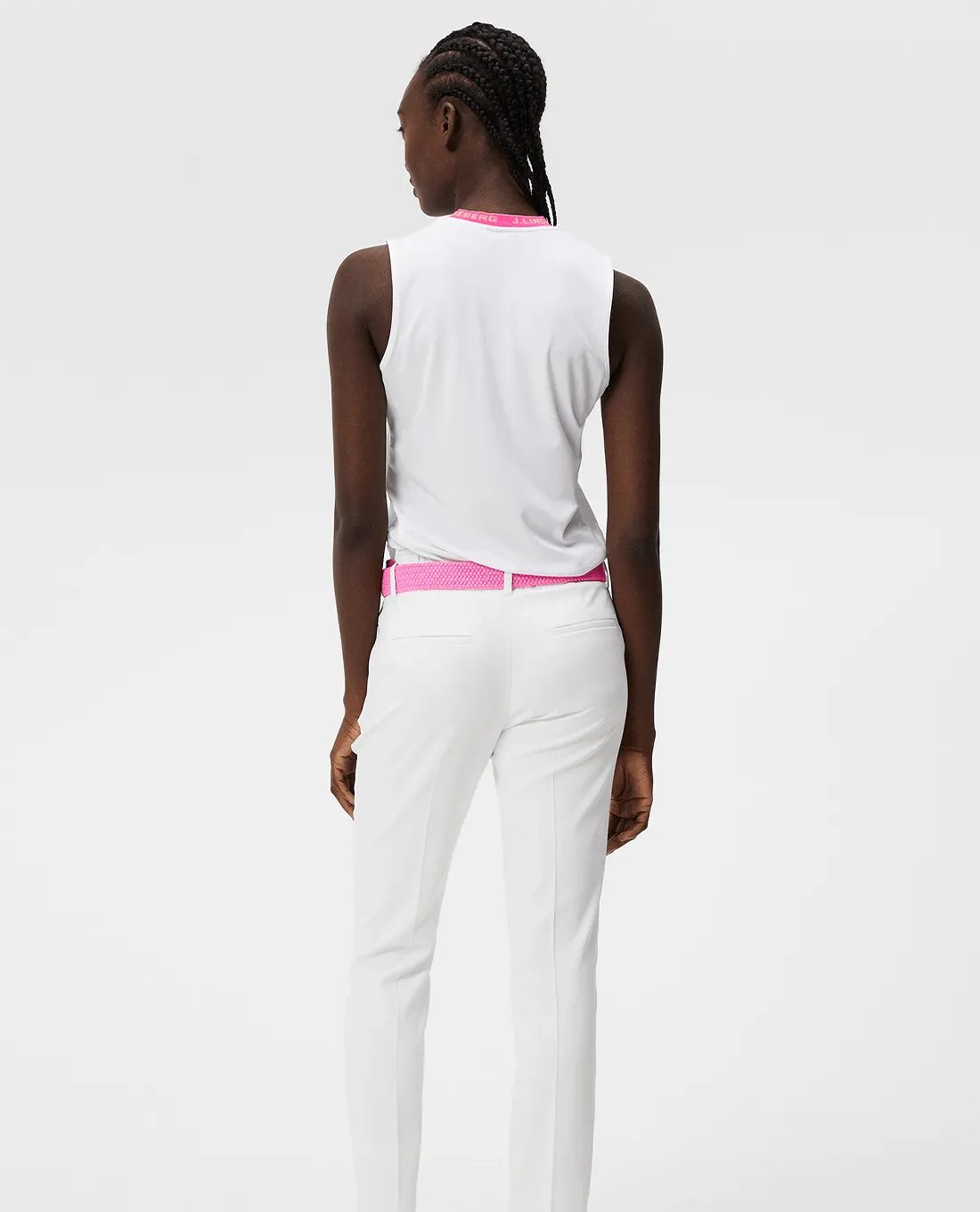 J.Lindeberg Leya Sleeveless Polo White