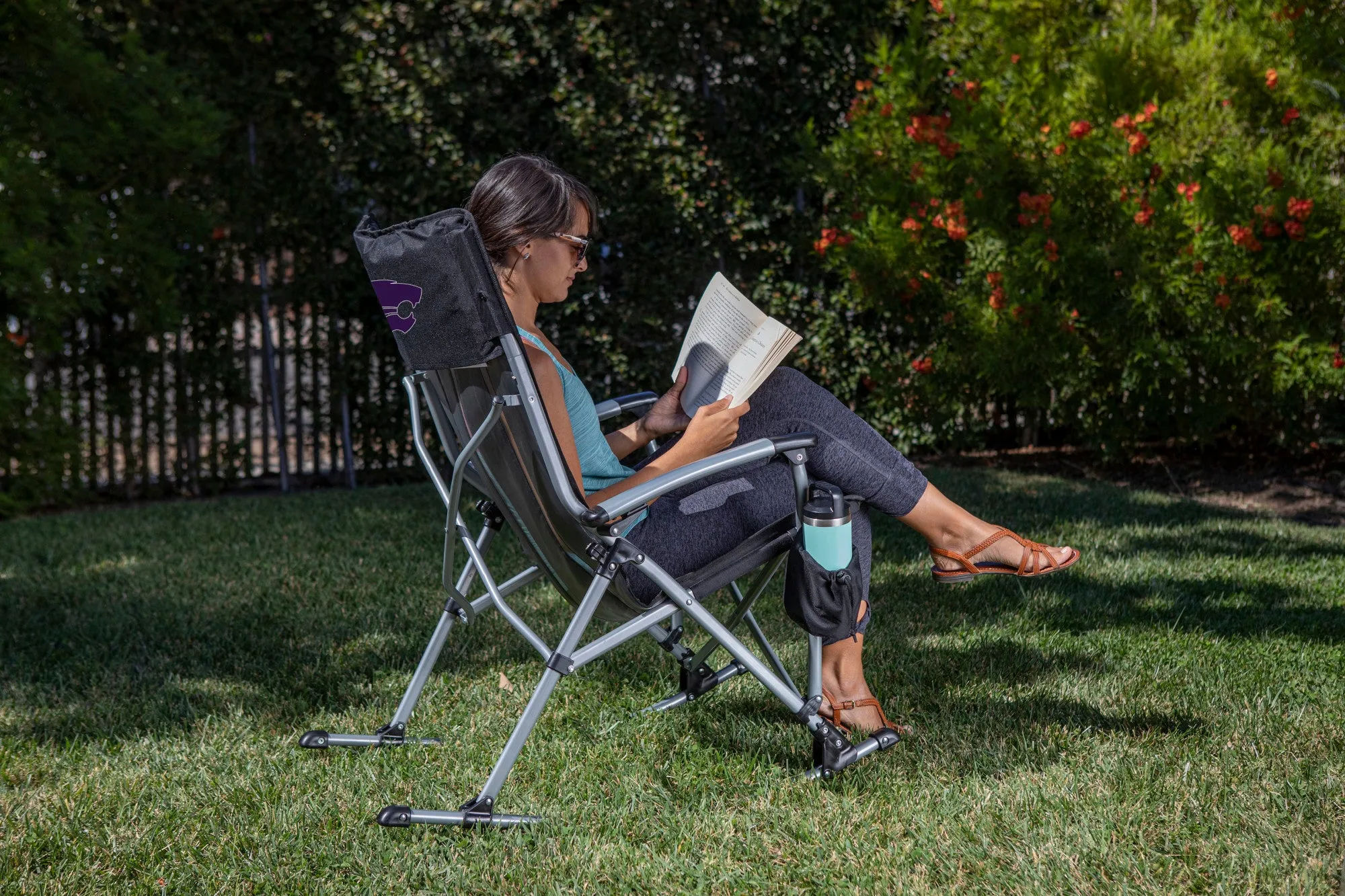 Kansas State Wildcats - Outdoor Rocking Camp Chair