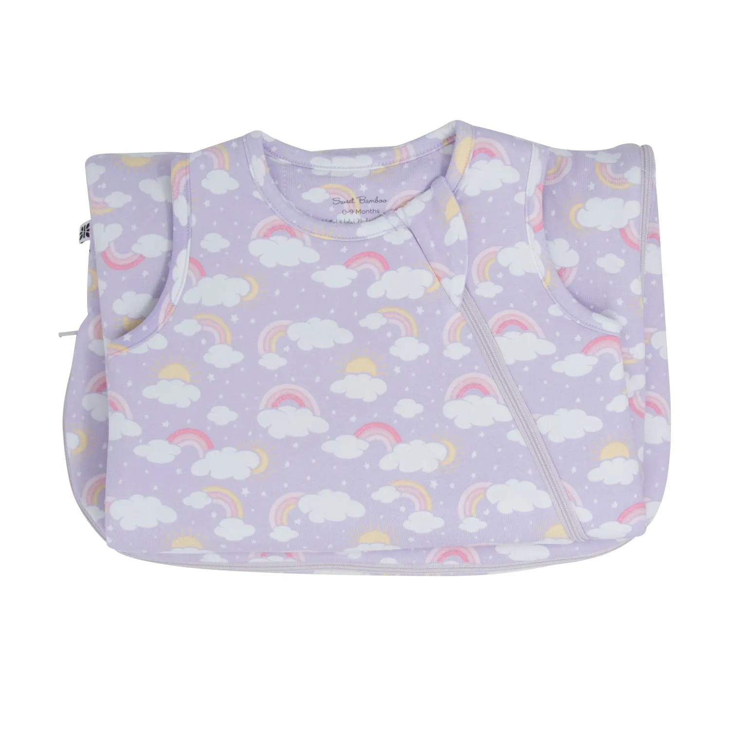 Lavender Rainbows and Clouds Sleep Sack