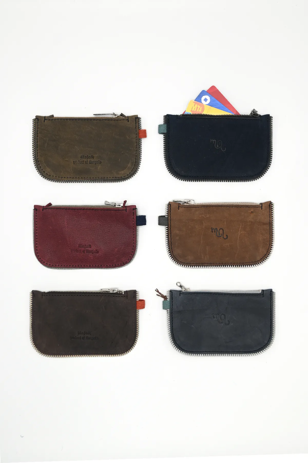 Leather Zippered Cardholder