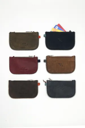 Leather Zippered Cardholder