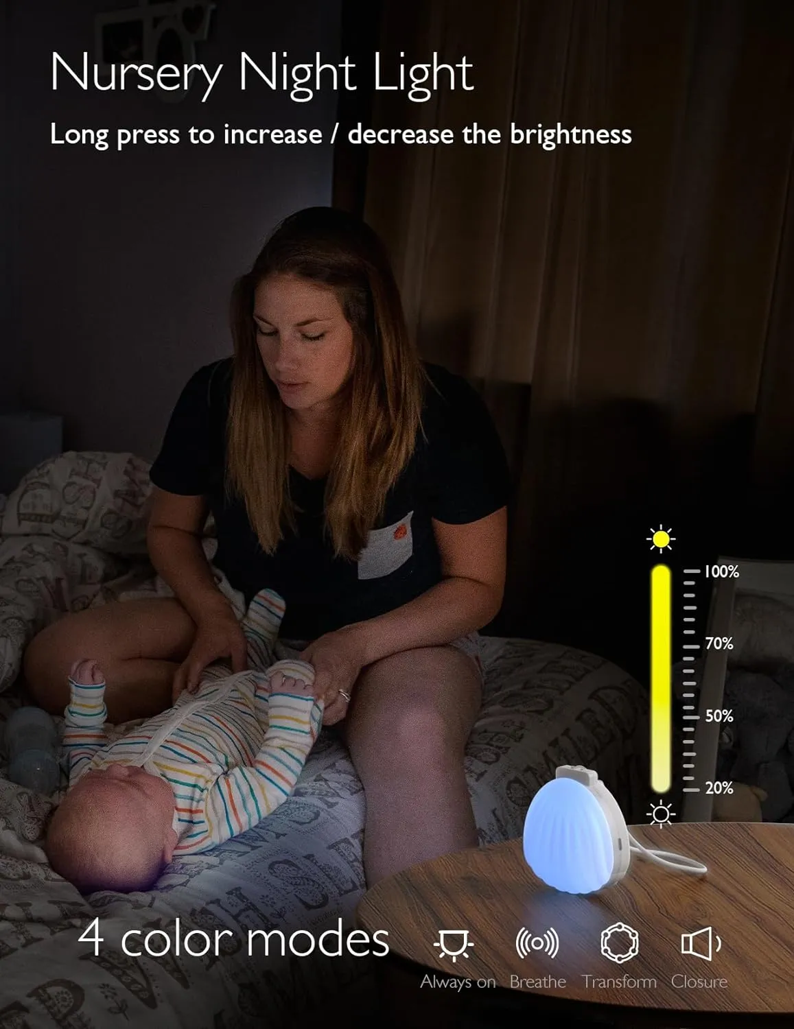 Little Shell White Noise Machine   Lights