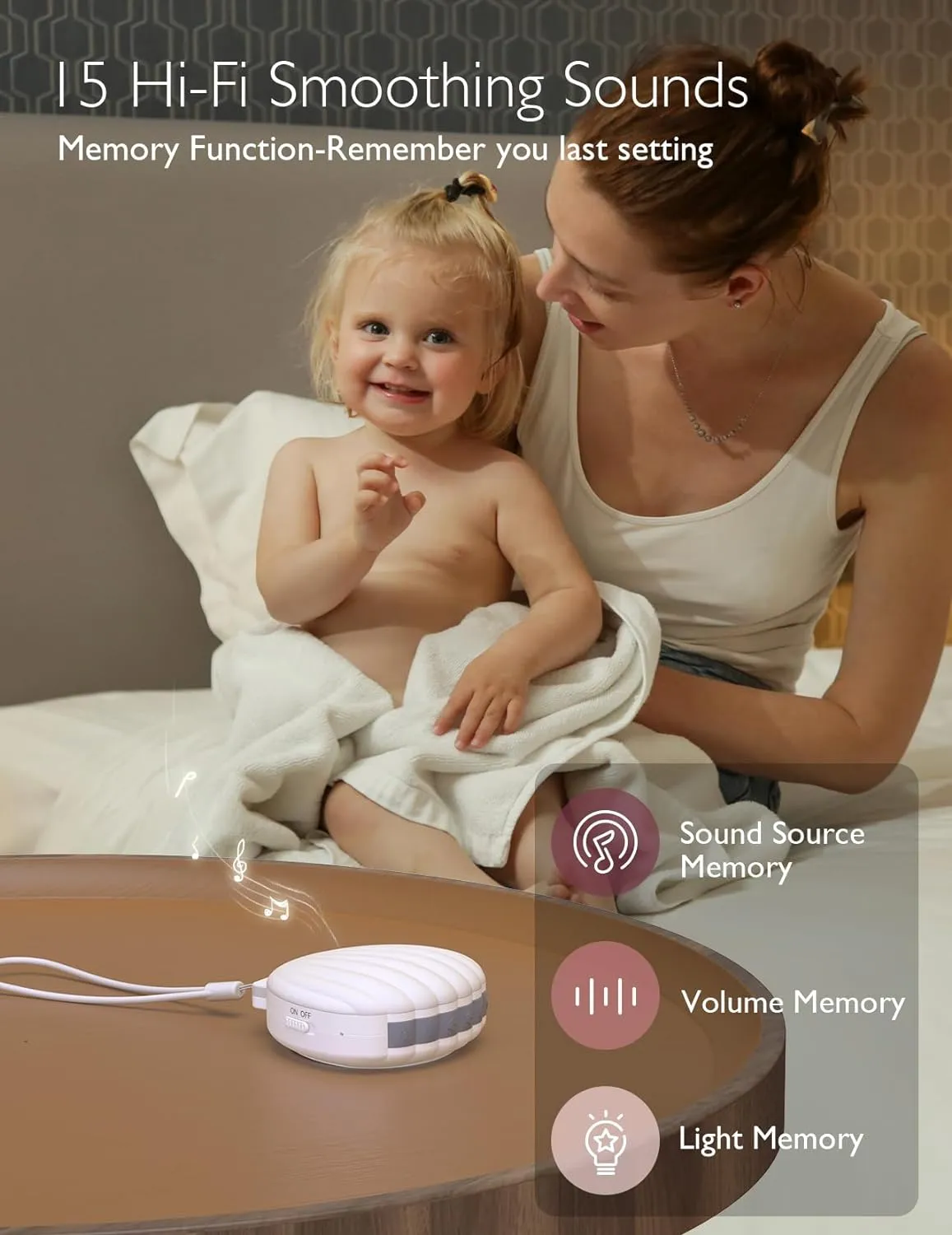 Little Shell White Noise Machine   Lights