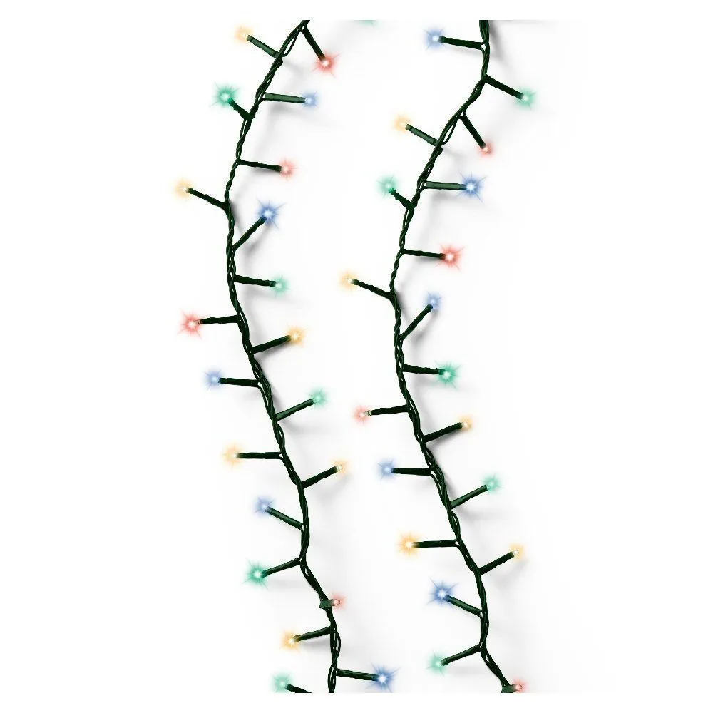Lumineo 500 Multi Coloured LED Compact Christmas Lights (11m)