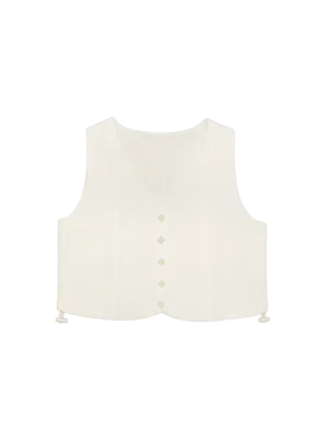 Multi-Way Vest Top (Seersucker Bone)