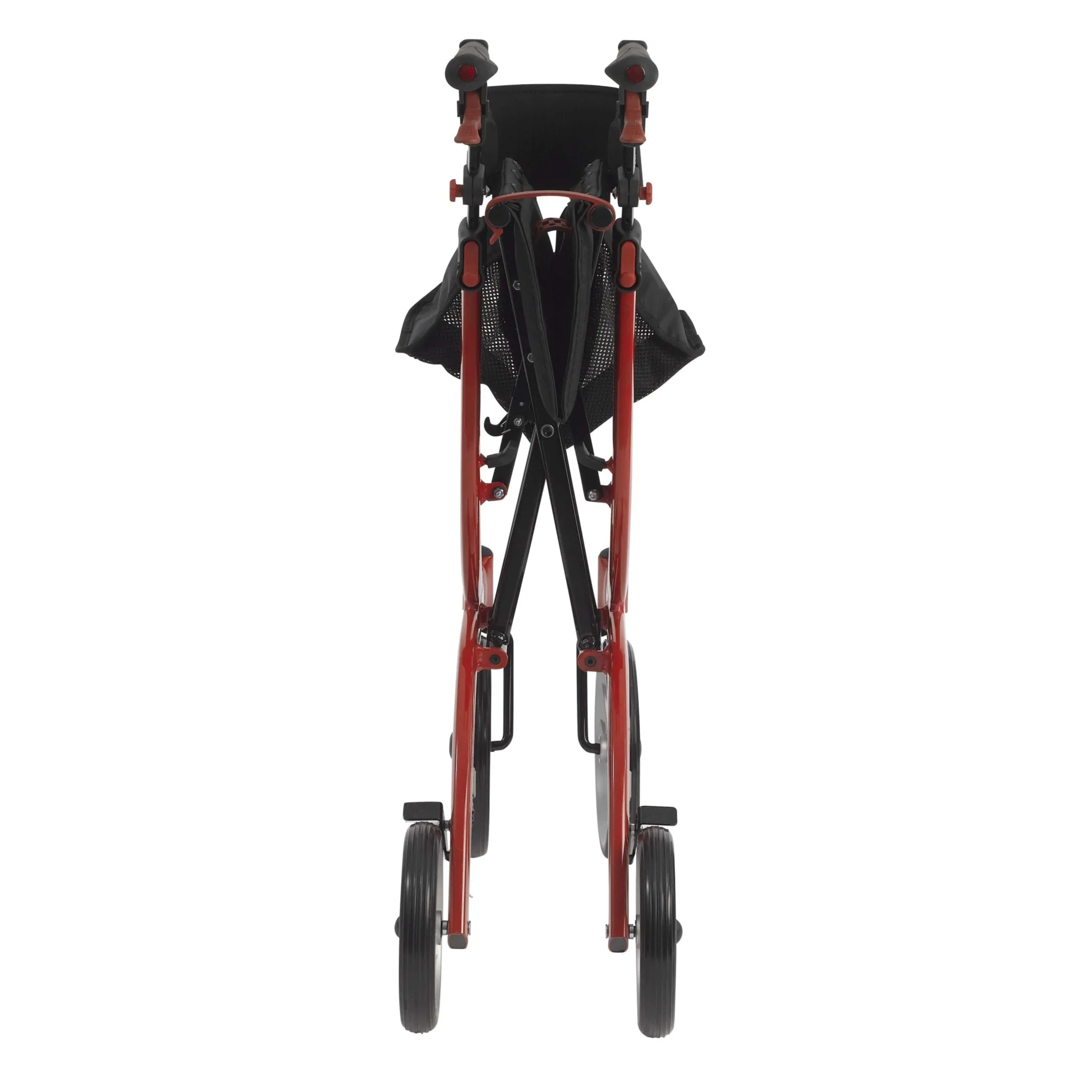 Nitro Euro Style Rollator Rolling Walker, Red