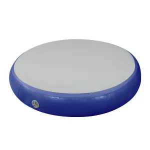 Powertrain 1m Air Track Spot Round Inflatable Tumbling Mat (Dark Blue)