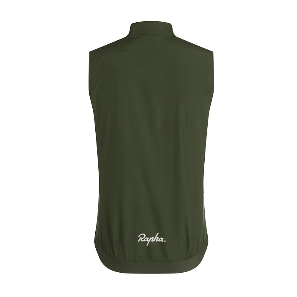 RAPHA Core Gilet - Deep Olive Green/White KGW