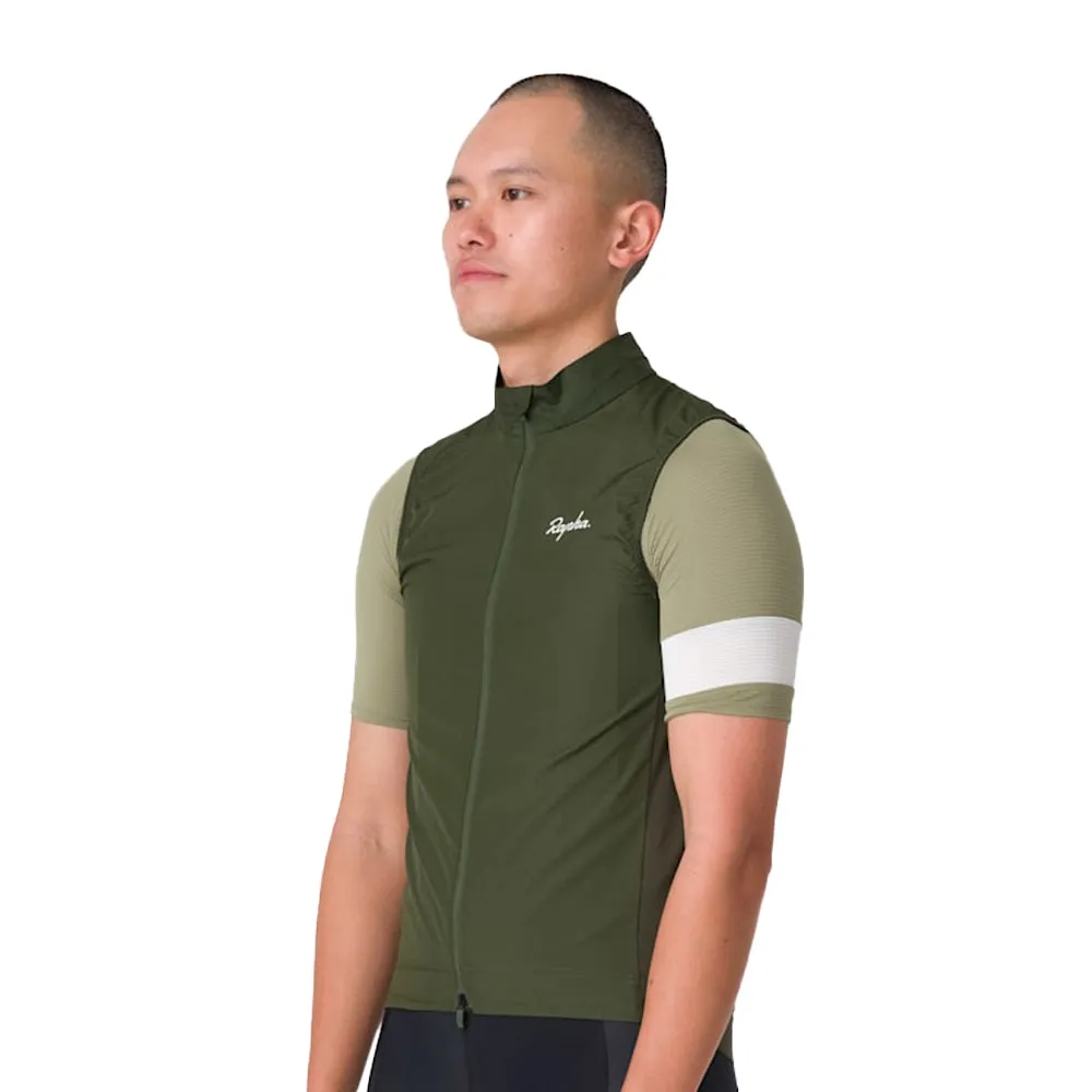 RAPHA Core Gilet - Deep Olive Green/White KGW