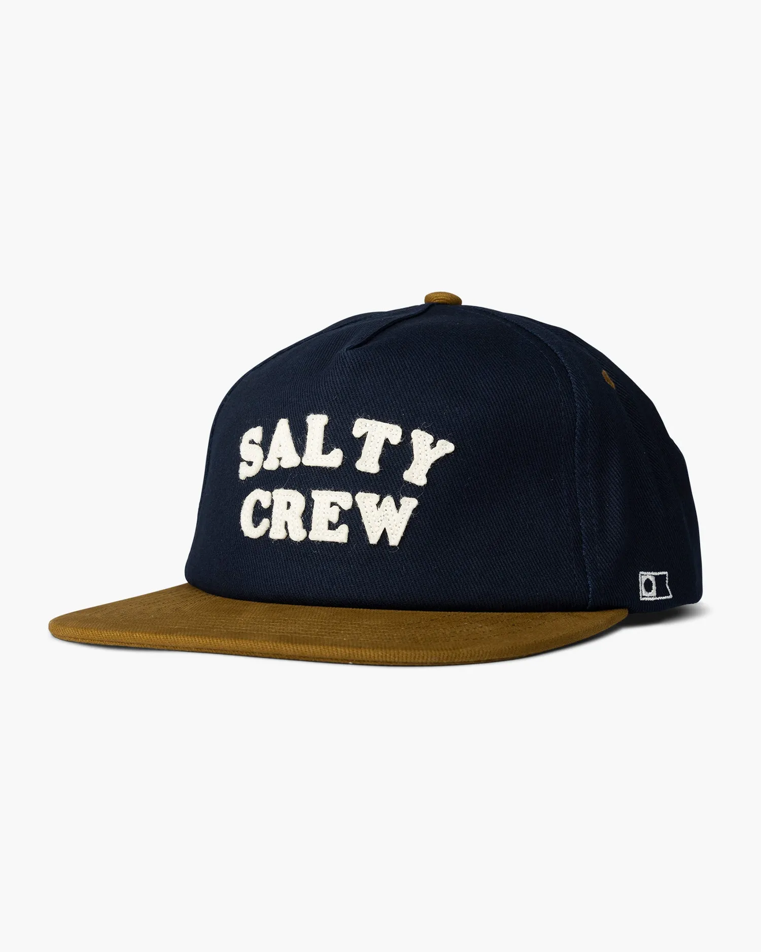 Salty Crew First Mate 5 Panel Hat - NAVY/GOLD