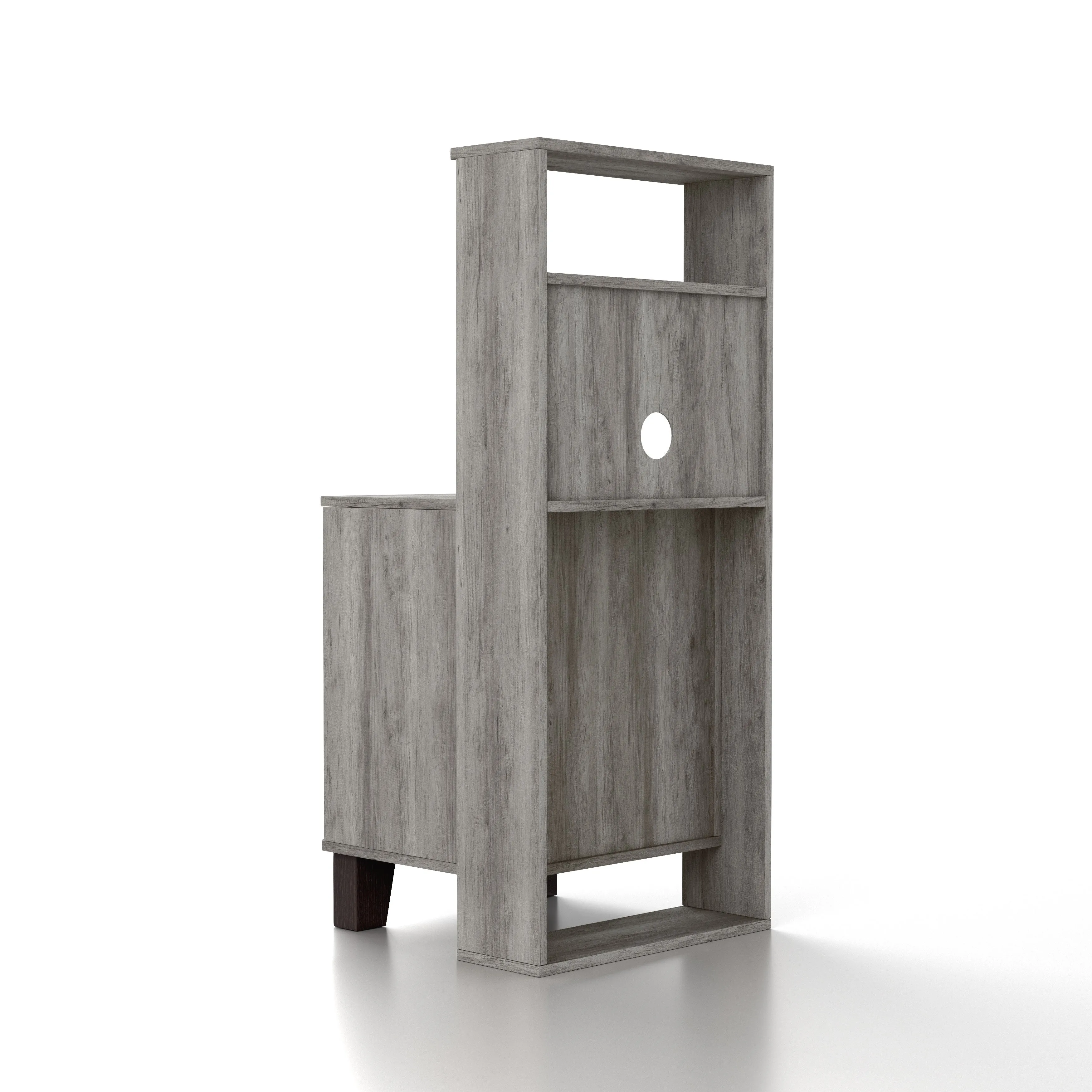 Scholls Transitional Vintage Gray 1-drawer Nightstand