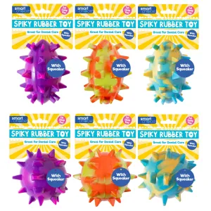 Smart Choice Summer Spikey Rubber Balls Dog Toy