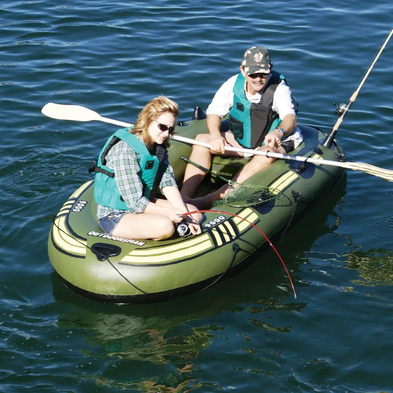 Solstice ‎9' x 4' Outdoorsman 9000 4-Person Fishing Inflatable Boat