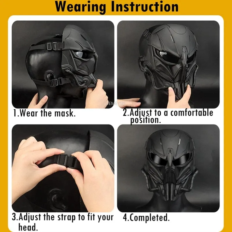 StealthGuard - Tactical Full Face Breathable Air-soft Helmet
