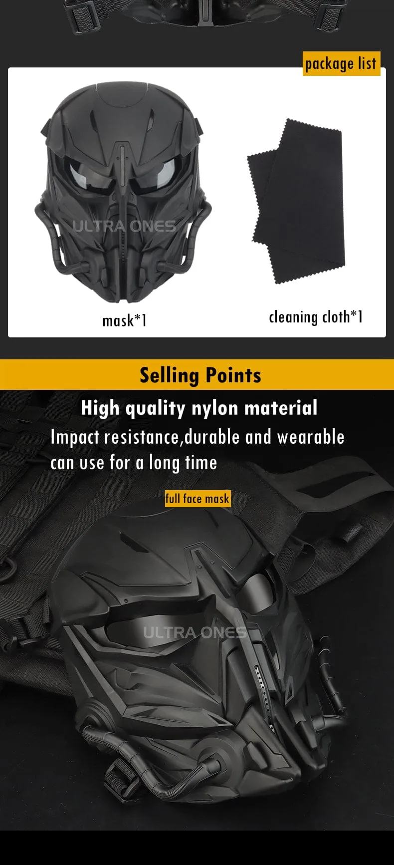 StealthGuard - Tactical Full Face Breathable Air-soft Helmet