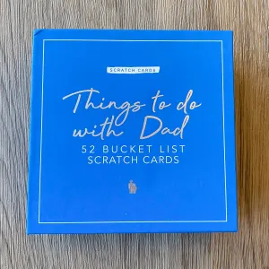 Things to Do With Dad Scratch Cards