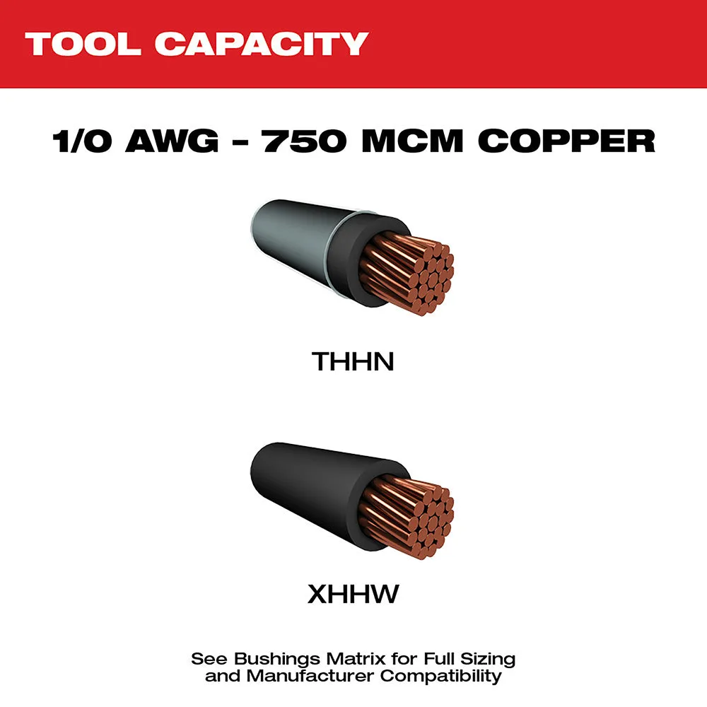 Tool Kit - Milwaukee M12™ Cable Stripper Kit with 17 Cu THHN / XHHW Bushings, 2435CU-21S