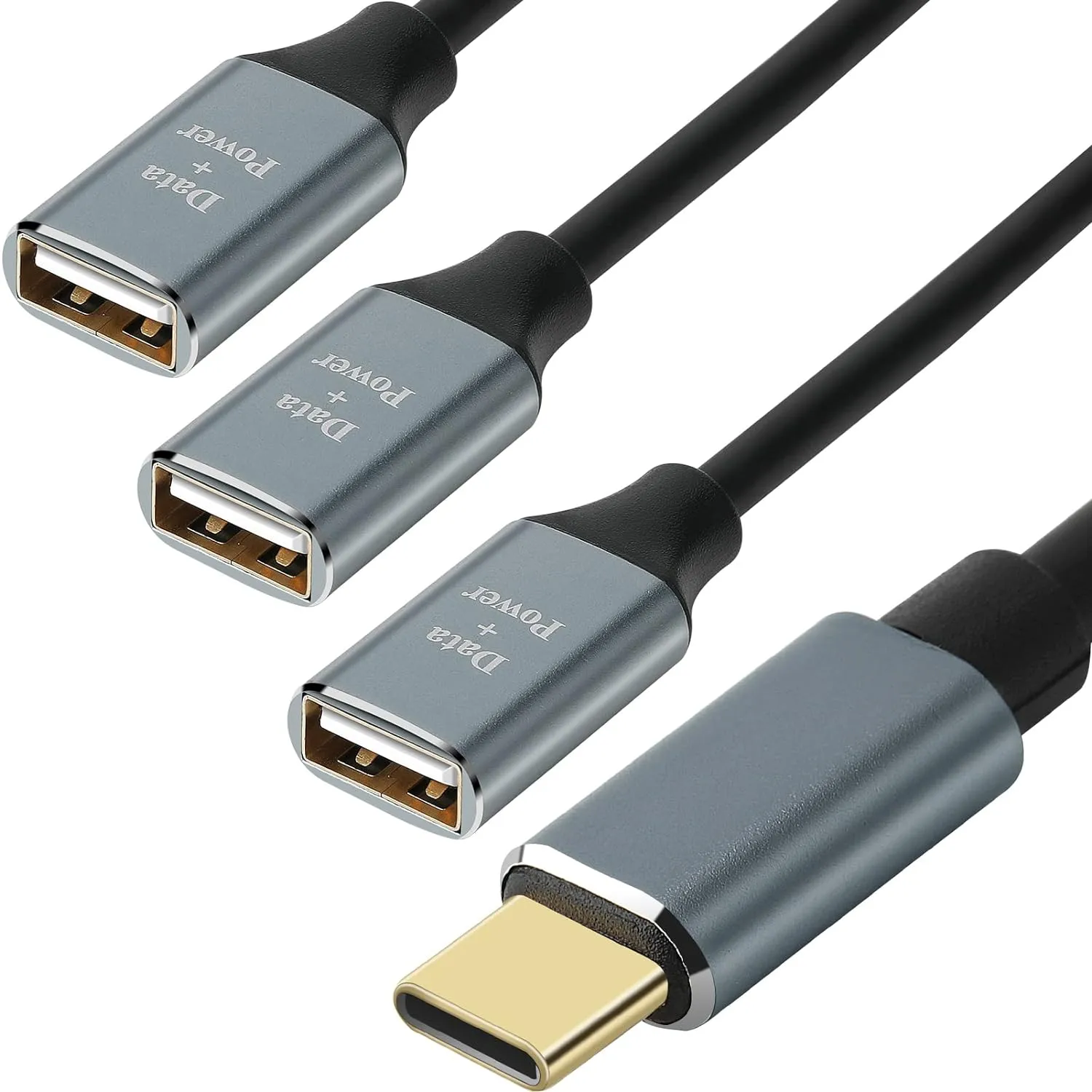 Usb A   C To 3Af Y Splitter Data Extension Adapter Cable Q-Hd719