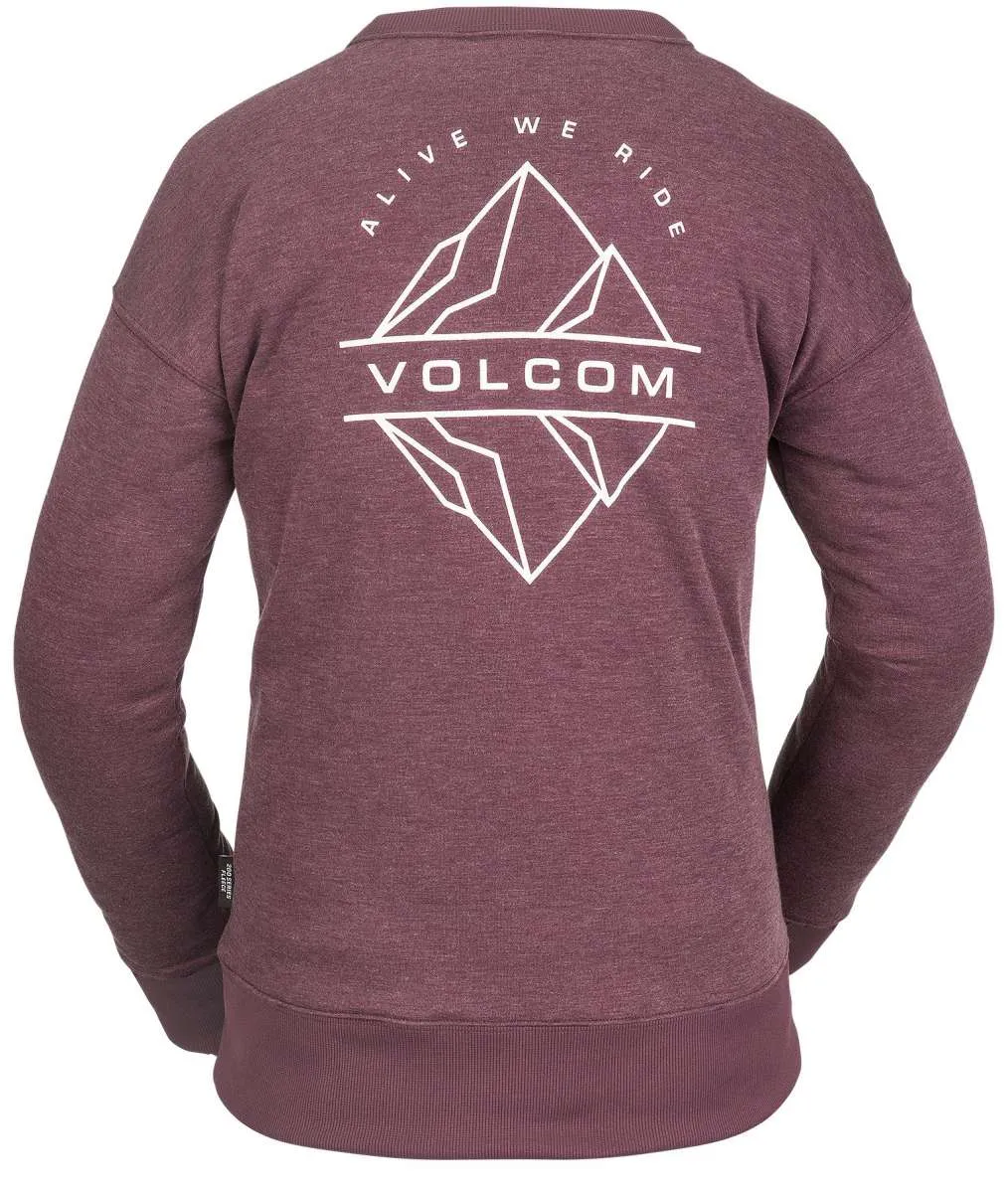 Volcom Women's Polartec Fleece Crew Neck Sweater 2022