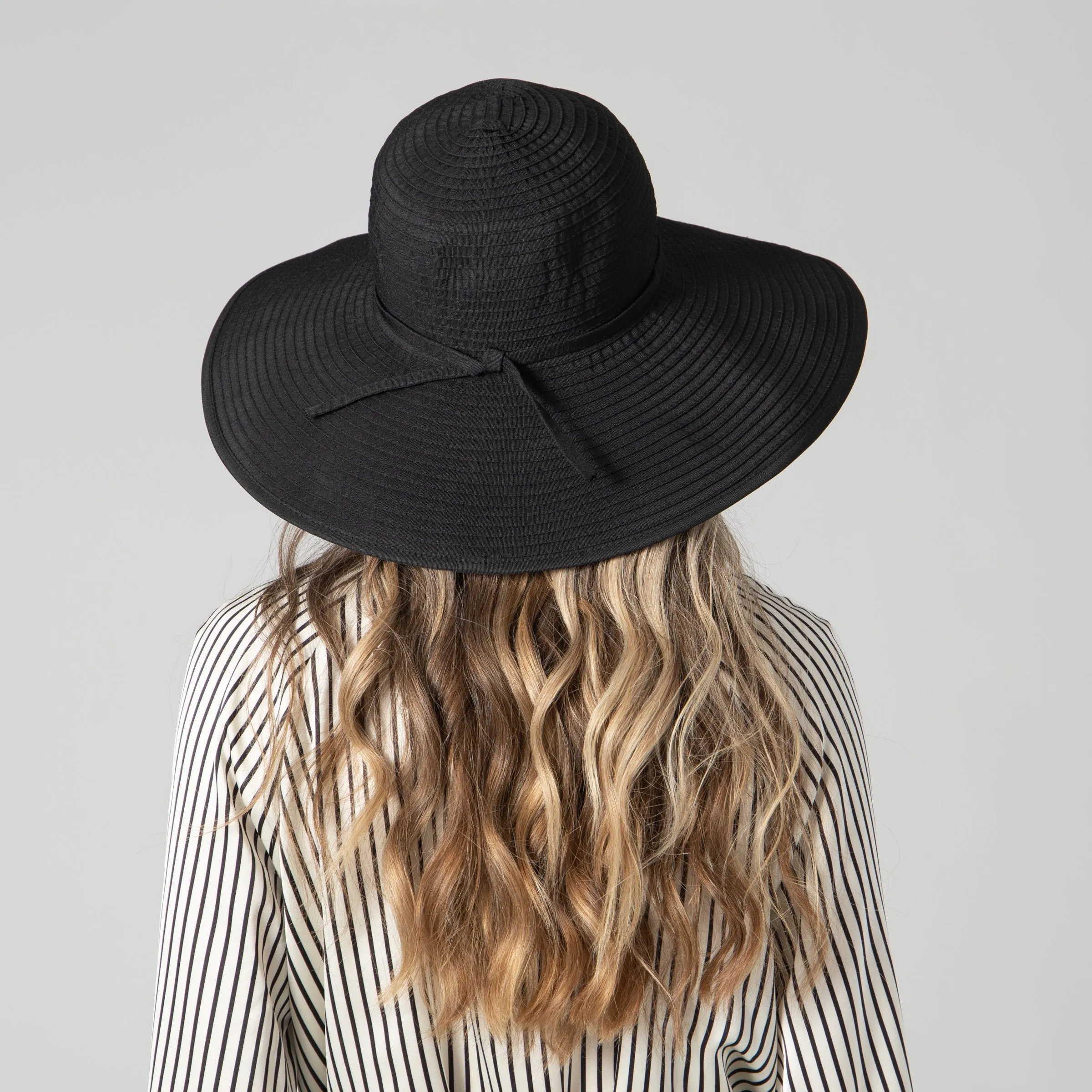 Women's Ribbon Braid Large Brim Hat