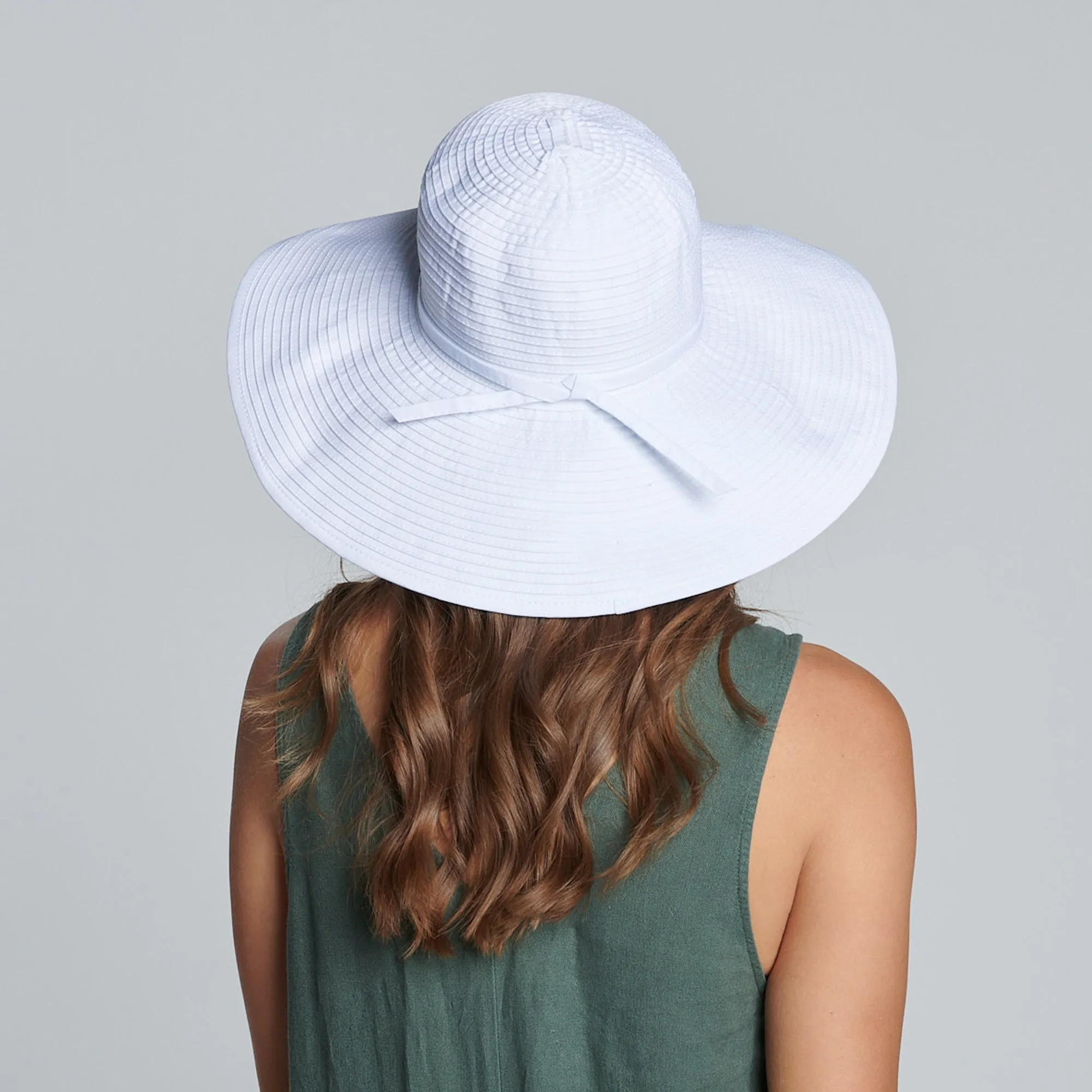 Women's Ribbon Braid Large Brim Hat